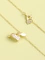 thumb 925 Sterling Silver Crystal White Geometric Minimalist Long Strand Necklace 1