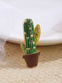 thumb Brass+Enamel Cute cactus  accessories 0