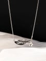 thumb Brass Leaf Dainty Long Strand Necklace 0