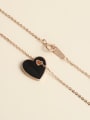 thumb 925 Sterling Silver Acrylic Heart Necklace 1