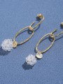 thumb Brass Cubic Zirconia   simple  Fashion atmosphere  Earrings 1