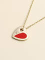 thumb 925 Sterling Silver Acrylic Heart Necklace 2