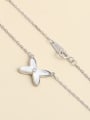 thumb 925 Sterling Silver Shell White Minimalist Necklace 1