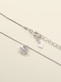 thumb 925 Sterling Silver White Flower Minimalist Long Strand Necklace 1