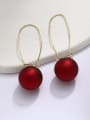 thumb Brass Round Vintage Drop Earring 0