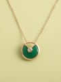 thumb 925 Sterling Silver Enamel Round Minimalist Long Strand Necklace 3