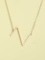 thumb 925 Sterling Silver Letter Minimalist Long Strand Necklace 2