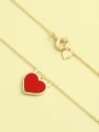 thumb 925 Sterling Silver Acrylic Heart Minimalist Necklace 1