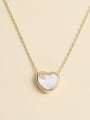 thumb 925 Sterling Silver Shell White Heart Minimalist Necklace 0