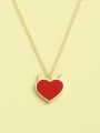 thumb 925 Sterling Silver Acrylic Heart Minimalist Necklace 0