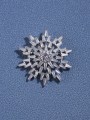 thumb Brass Cubic Zirconia Statmnent Flower accessories 2