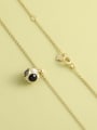 thumb 925 Sterling Silver Cubic Zirconia White Round Minimalist Long Strand Necklace 1