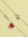 thumb 925 Sterling Silver Acrylic Heart Minimalist Long Strand Necklace 1