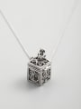 thumb 925 Sterling Silver Square Minimalist Cuban Necklace 1