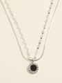thumb 925 Sterling Silver Round Long Strand Necklace 1