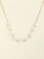 thumb 925 Sterling Silver Cubic Zirconia White Minimalist Choker Necklace 0