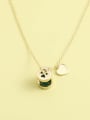 thumb 925 Sterling Silver Cubic Zirconia White Geometric Minimalist Necklace 0
