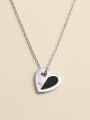 thumb 925 Sterling Silver Acrylic Heart Necklace 4
