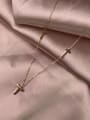 thumb 925 Sterling Silver Cross Minimalist Long Strand Necklace 0