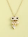 thumb 925 Sterling Silver Cubic Zirconia White Frog Minimalist Long Strand Necklace 0