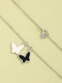 thumb 925 Sterling Silver Acrylic Butterfly Minimalist Long Strand Necklace 1