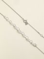 thumb 925 Sterling Silver Cubic Zirconia White Minimalist Choker Necklace 3