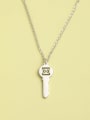 thumb 925 Sterling Silver Key Minimalist Necklace 1