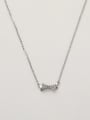thumb 925 Sterling Silver Bowknot Minimalist Long Strand Necklace 0