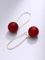 thumb Brass Round Vintage Drop Earring 1