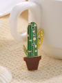thumb Brass+Enamel Cute cactus  accessories 1