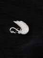 thumb Brass Cubic Zirconia White Swan Minimalist Brooch 0