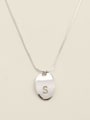 thumb 925 Sterling Silver Geometric Minimalist Long Strand Necklace 1