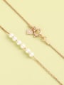thumb 925 Sterling Silver Imitation Pearl White Minimalist Long Strand Necklace 1