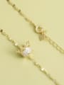 thumb 925 Sterling Silver Cubic Zirconia White Crown Minimalist Long Strand Necklace 1