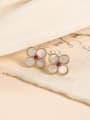 thumb 925 Sterling Silver Clover Classic Stud Earring 0