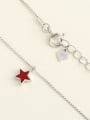 thumb 925 Sterling Silver Red Pentagram Minimalist Choker Necklace 1