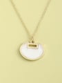 thumb 925 Sterling Silver Shell White Locket Minimalist Long Strand Necklace 0