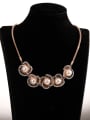 thumb Alloy Imitation Pearl Flower Trend Long Strand Necklace 1