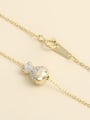 thumb 925 Sterling Silver Cubic Zirconia White Fish Minimalist Necklace 1