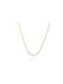 thumb Stainless steel Freshwater Pearl Geometric Dainty Necklace 0