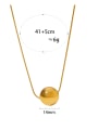 thumb Stainless steel Ball Minimalist Necklace 3