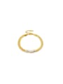 thumb Titanium Steel Cubic Zirconia Geometric Trend Link Bracelet 0