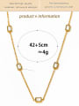 thumb Trend Geometric Stainless steel Cubic Zirconia Bracelet and Necklace Set 4
