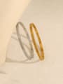 thumb Titanium Steel Irregular Minimalist Band Bangle 1