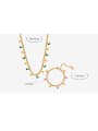 thumb Titanium Steel Enamel Trend Pentagram Bracelet and Necklace Set 2