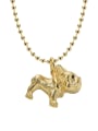 thumb Brass Animal Vintage Bead Chain Necklace 0