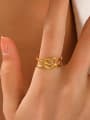 thumb Stainless steel Double Layer Line Heart Hip Hop Stackable Ring 1