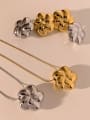 thumb Stainless steel Vintage Flower Earring and Necklace Set 1