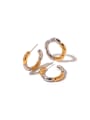 thumb Trend Geometric Stainless steel Ring And Earring Set 0