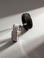 thumb Stainless Steel Geometric Hip Hop Stackable Men's Ring 3